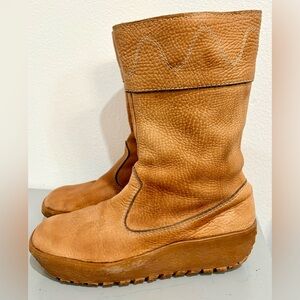 Vintage La Mondiale Men’s Genuine Italian Leather Sherpa Lined Boots 11M